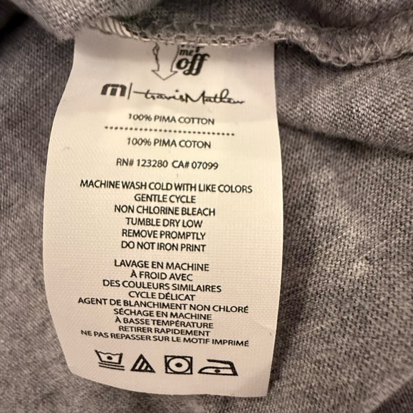NWT TravisMathew Smooth Sailing Heather Grey Graphic Tee T Shirt Men's Small - Picture 9 of 11